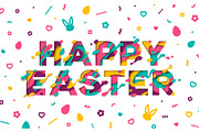 Easter typography design