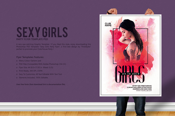 Sexy Girls Party Flyer