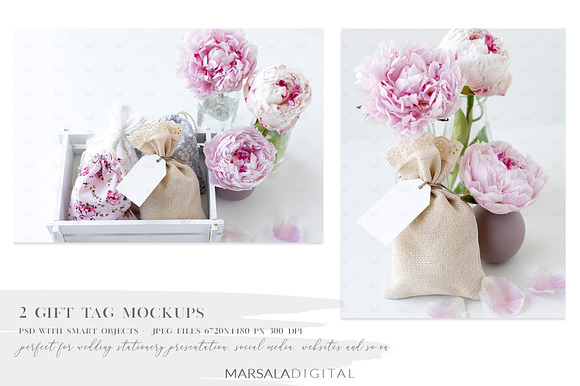 Peony Wedding Mockup Bundle in Product Mockups - product preview 1