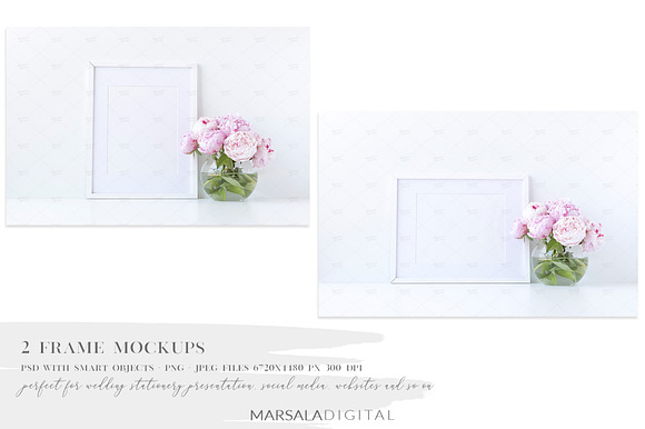 Peony Wedding Mockup Bundle in Product Mockups - product preview 2