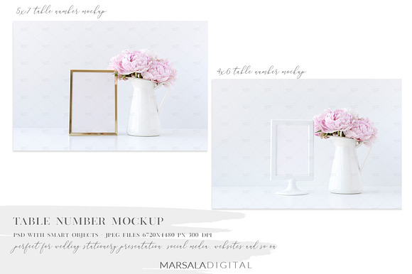 Peony Wedding Mockup Bundle in Product Mockups - product preview 6
