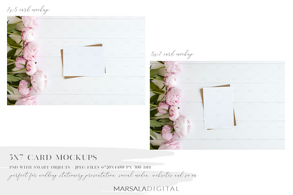 Peony Wedding Mockup Bundle in Product Mockups - product preview 12