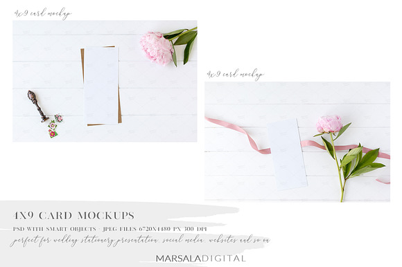 Peony Wedding Mockup Bundle in Product Mockups - product preview 15