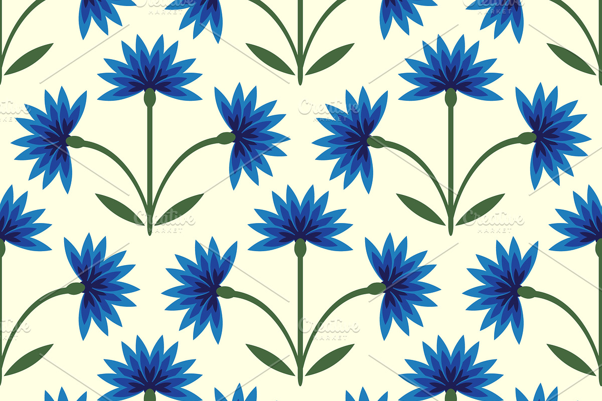 Cornflowers pattern in Patterns - product preview 8