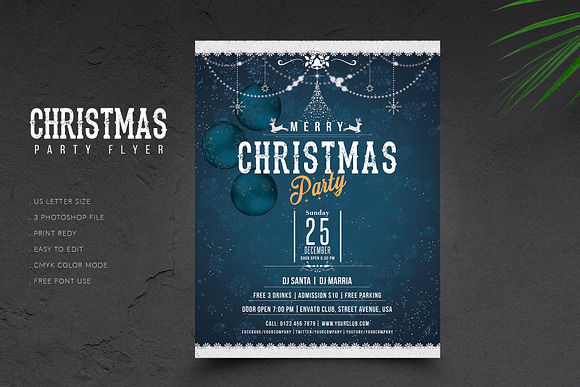 Christmas Flyer / Invitation in Flyer Templates - product preview 1
