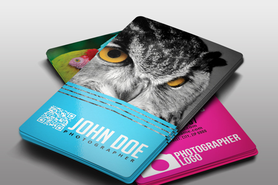 Photographer Business Card Template in Business Card Templates - product preview 8