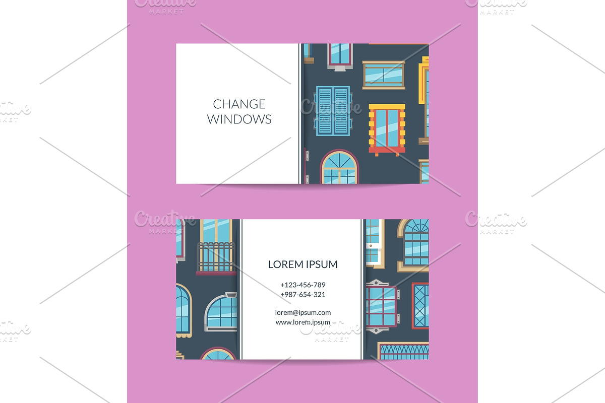 Vector flat icons business card for in Graphics - product preview 8