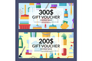 Vector cleaning icon discount. Gift