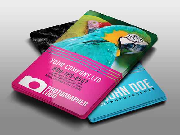 Photographer Business Card Template in Business Card Templates - product preview 1