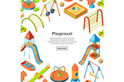 Vector isometric playground objects