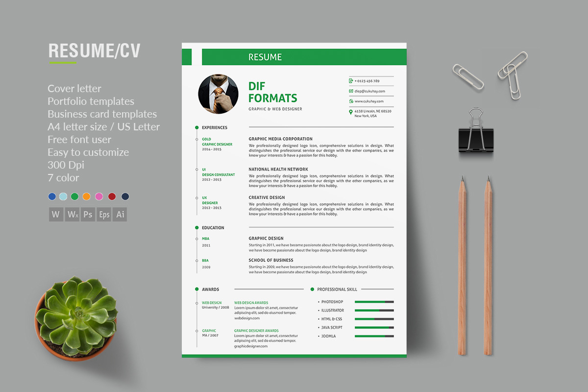 Resume Templates in Resume Templates - product preview 8
