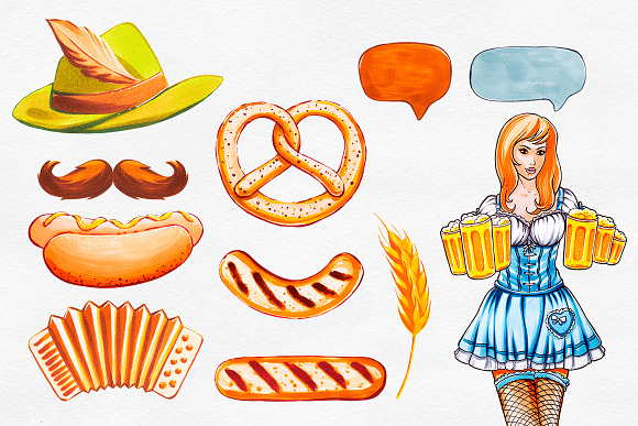 Octoberfest. Marker illustrations in Illustrations - product preview 4