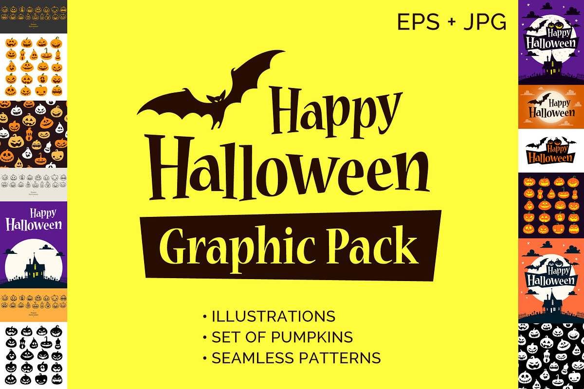 Happy Halloween Graphic Pack in Illustrations - product preview 8