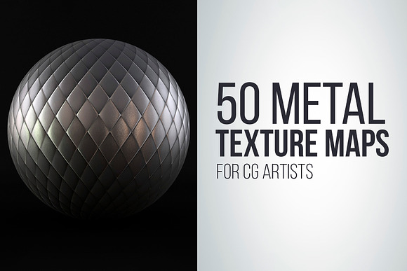 50 Metal Texture Maps for CG Artists in Textures - product preview 2