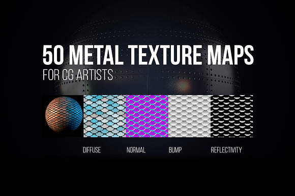 50 Metal Texture Maps for CG Artists in Textures - product preview 4