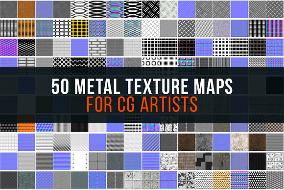 50 Metal Texture Maps for CG Artists in Textures - product preview 5