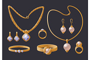 Golden Jewelry Collection Expensive