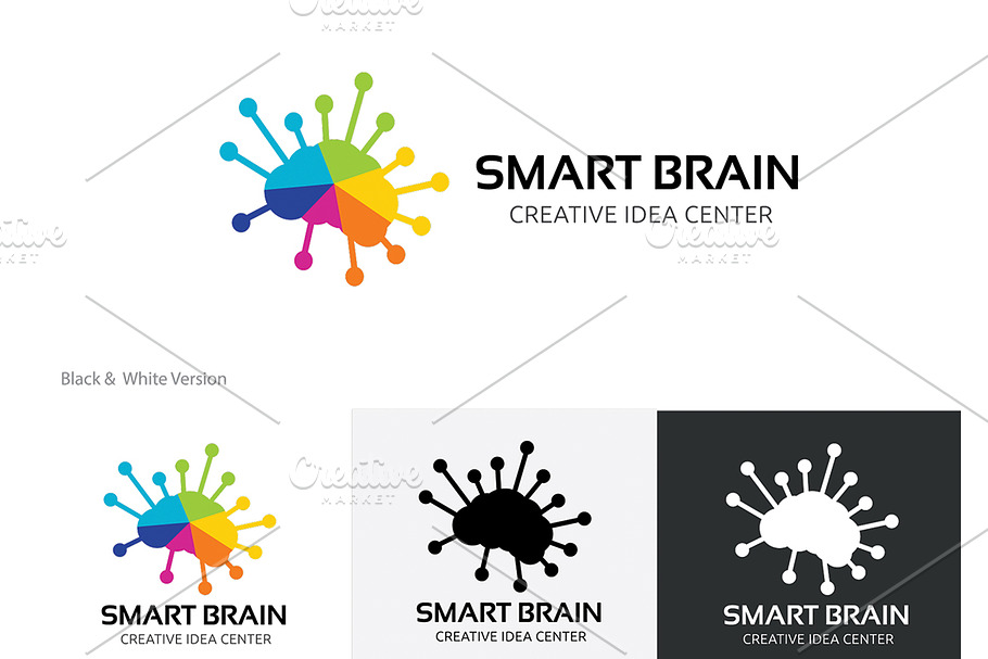 Smart Brain in Logo Templates - product preview 8