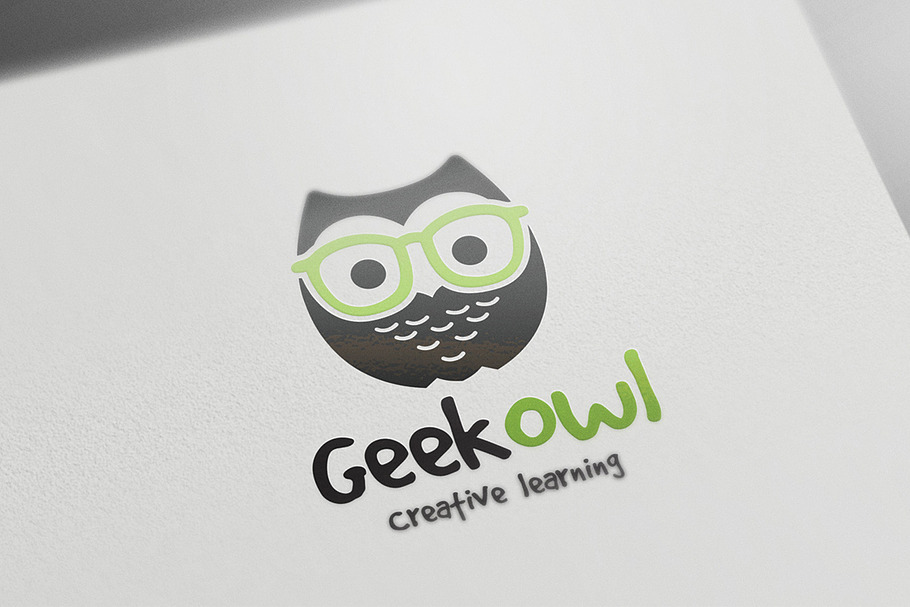 Geek Owl in Logo Templates - product preview 8