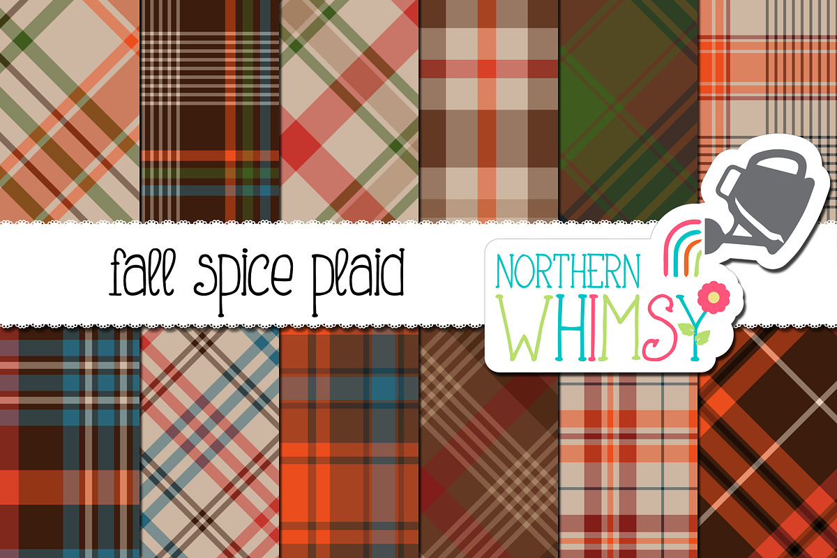 Fall Spice Plaid Patterns in Patterns - product preview 8