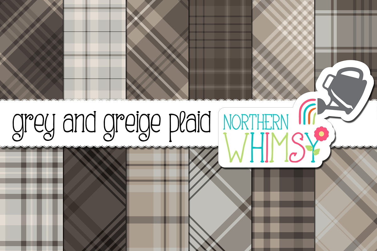 Gray Plaid Patterns in Patterns - product preview 8