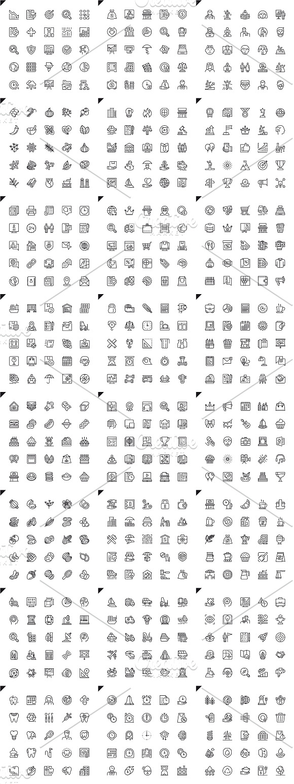 Vector Line Icons in Icons - product preview 1