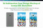 Lumia 535 3d Sublimation Mockup