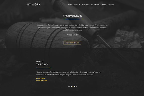 MyWork - PSD Website Template in Landing Page Templates - product preview 3