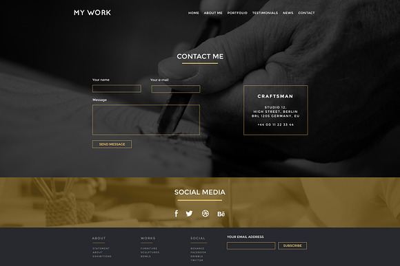 MyWork - PSD Website Template in Landing Page Templates - product preview 4