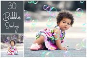 30 Soap Bubbles PS Overlays - PNG