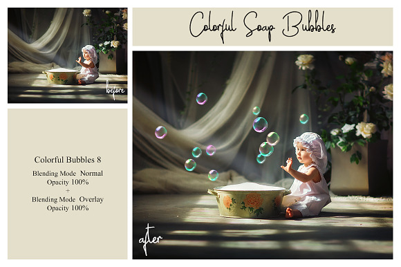 30 Soap Bubbles PS Overlays - PNG in Add-Ons - product preview 4