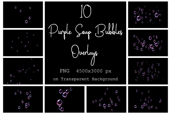 30 Soap Bubbles PS Overlays - PNG in Add-Ons - product preview 9