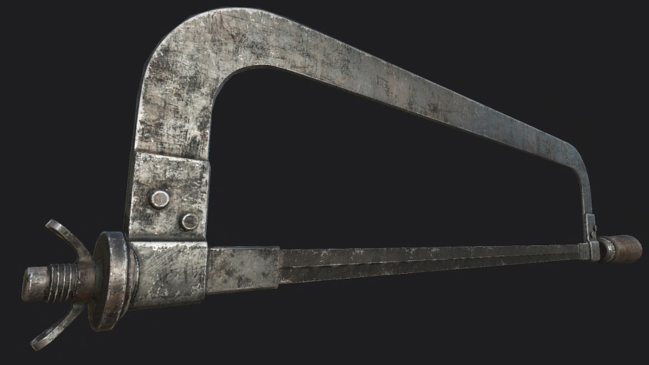 Old Metal Saw PBR in Tools - product preview 1