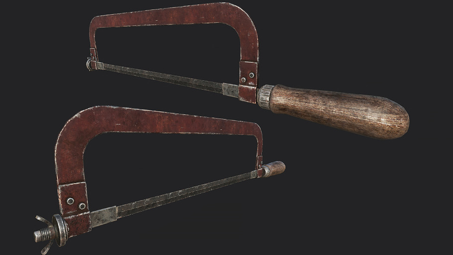 Old Metal Saw PBR in Tools - product preview 2