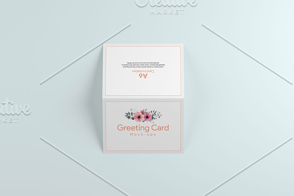A6 Greeting Card X2 Mockup in Print Mockups - product preview 4
