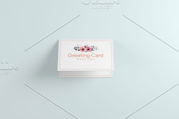 A6 Greeting Card X2 Mockup in Print Mockups - product preview 6