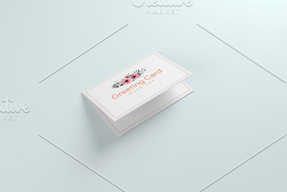 A6 Greeting Card X2 Mockup in Print Mockups - product preview 7