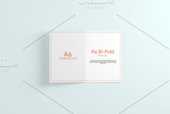 A6 Greeting Card X2 Mockup in Print Mockups - product preview 12
