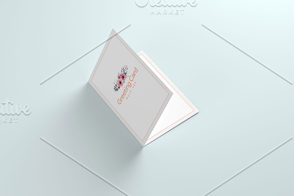 A6 Greeting Card X2 Mockup in Print Mockups - product preview 13