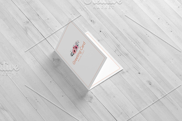 A6 Greeting Card X2 Mockup in Print Mockups - product preview 15