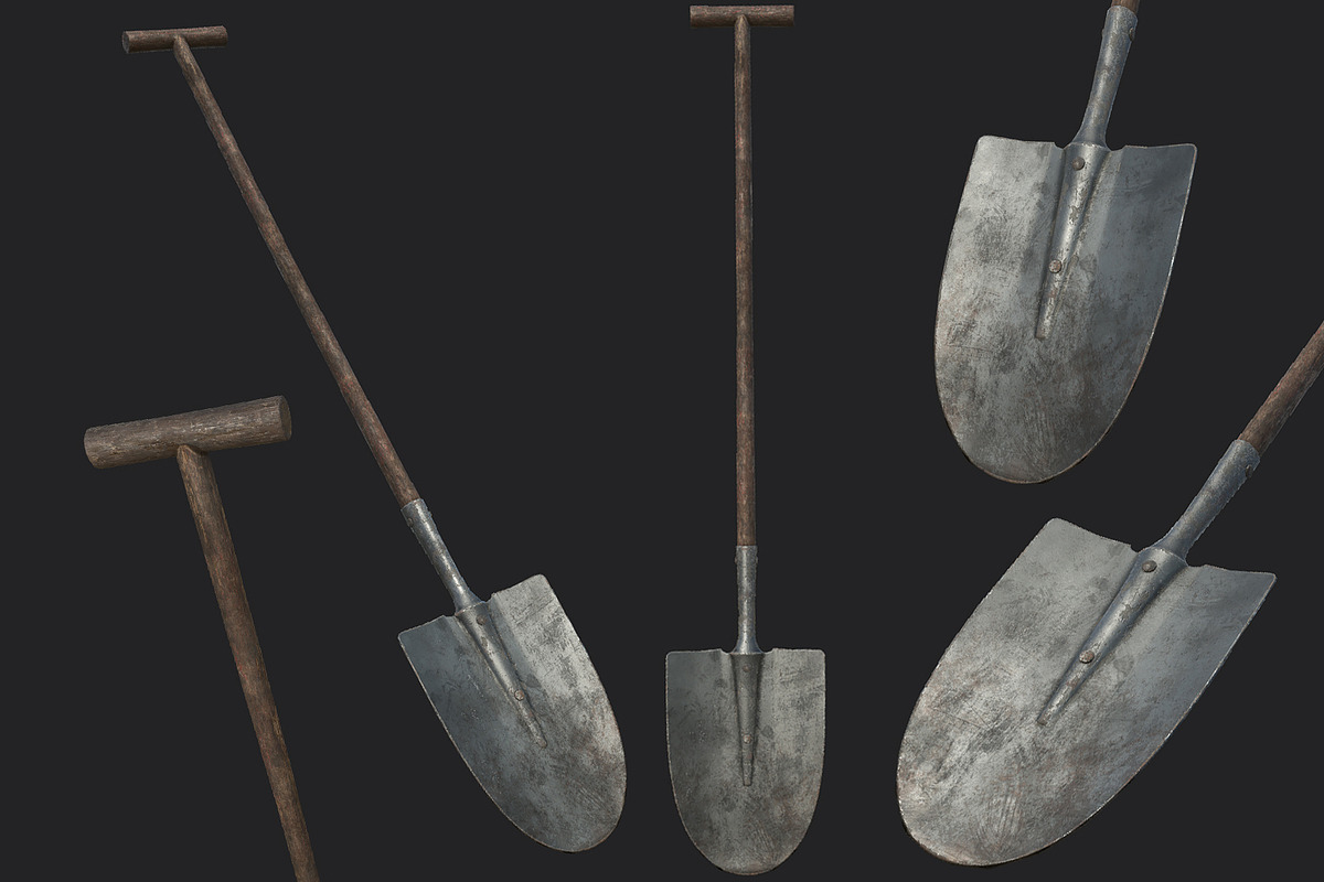 Old Shovel PBR in Tools - product preview 8