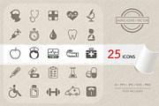 Medical and health icons set