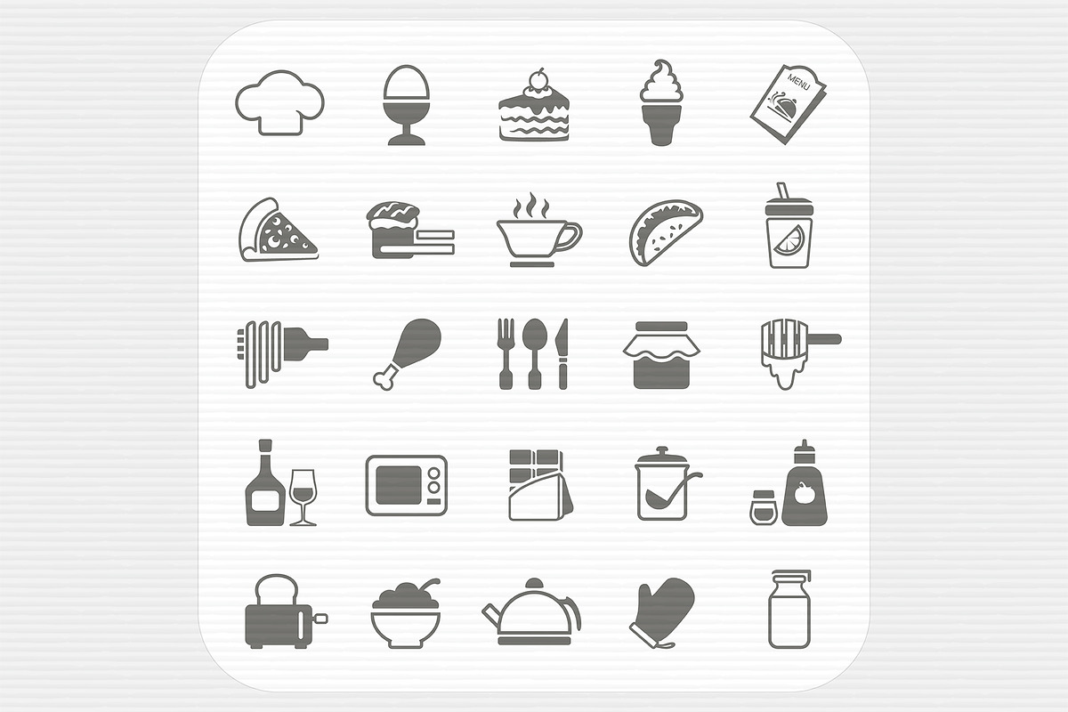 Food icons set in Icons - product preview 8