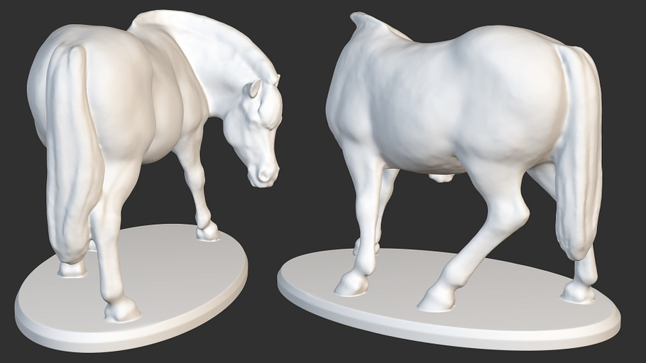Horse Figurine - 3D Printable in Animals - product preview 1