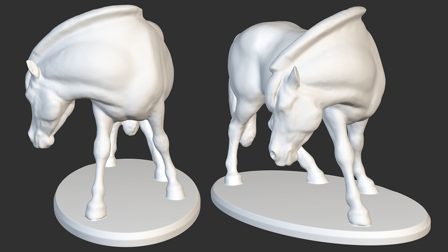 Horse Figurine - 3D Printable in Animals - product preview 2