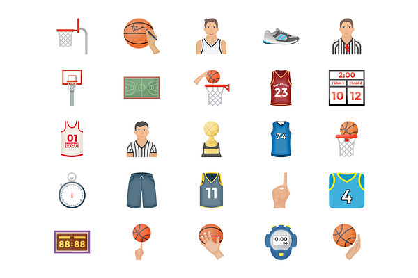 50 Basketball Vector Icons