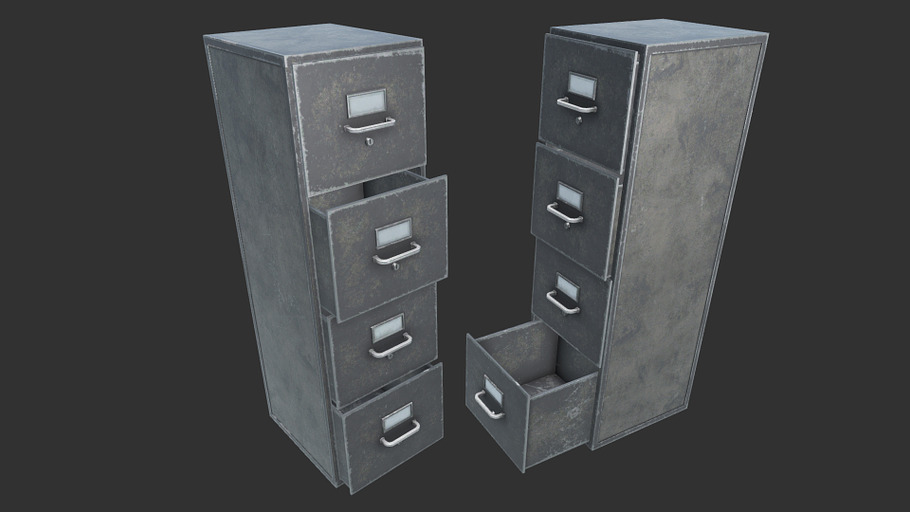 File Cabinets PBR in Furniture - product preview 2
