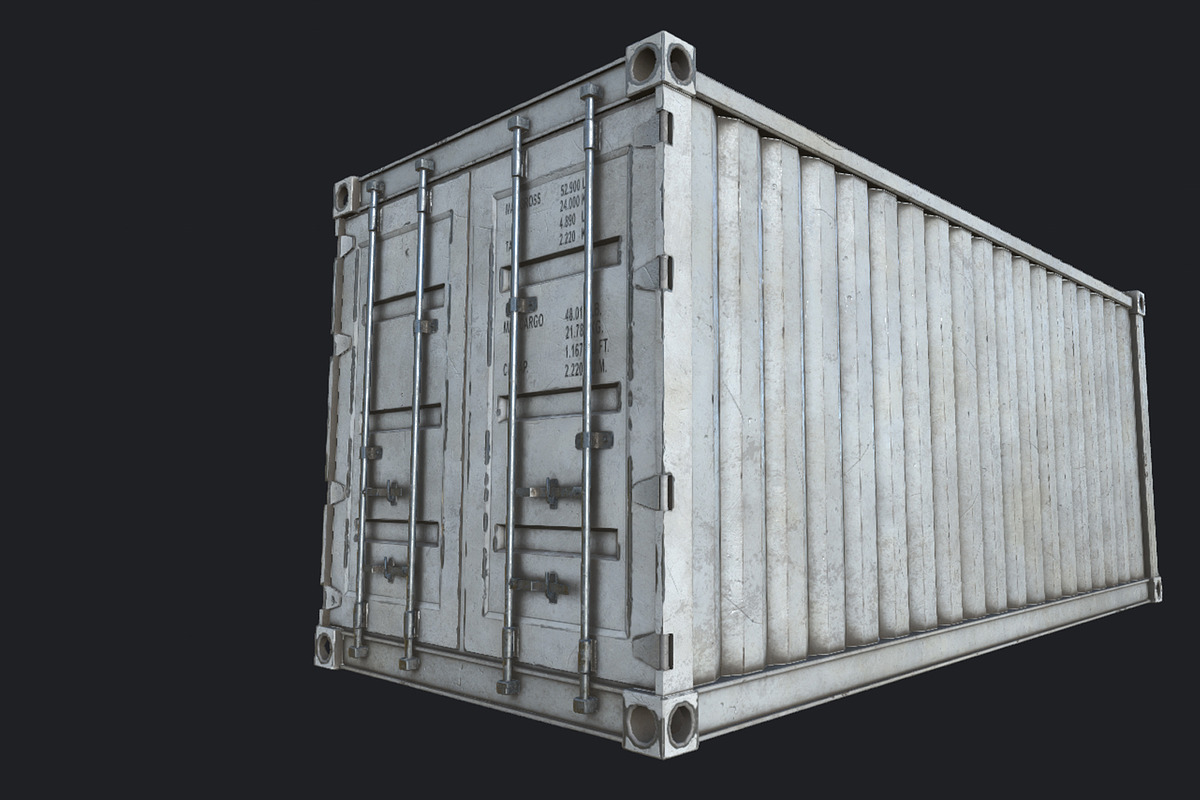 Cargo Container PBR in Urban - product preview 8