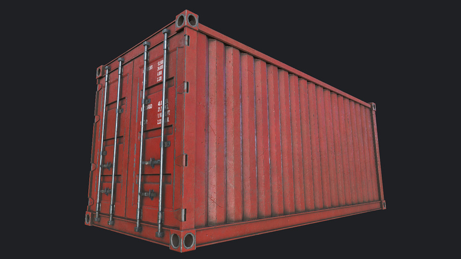 Cargo Container PBR in Urban - product preview 1