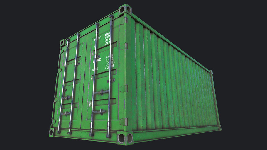 Cargo Container PBR in Urban - product preview 4